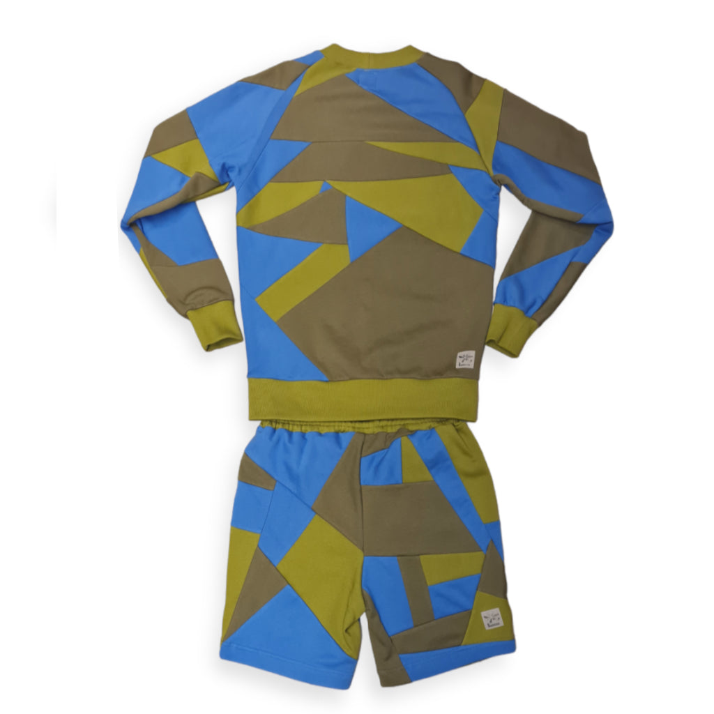 Joggerkombi Grün Blau Mix