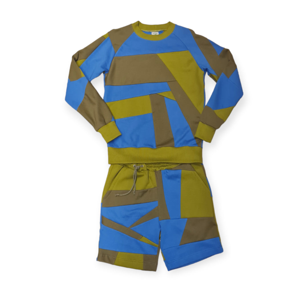 Joggerkombi Grün Blau Mix