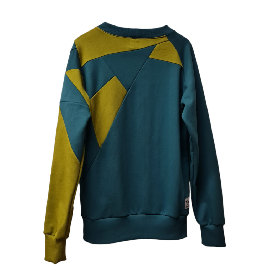 Pullover Petrol grün Mix