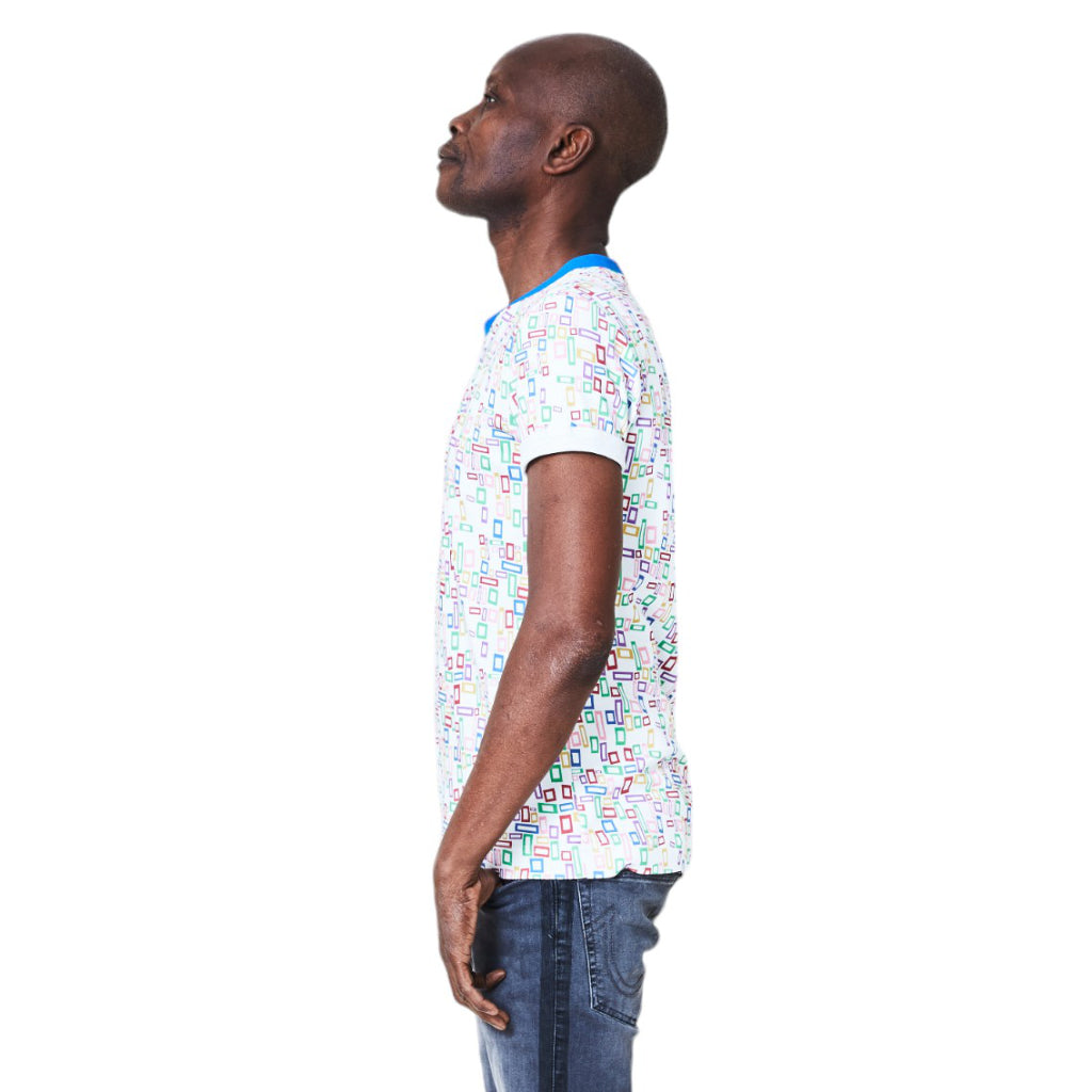 Unisex Shirt Vierecke schmal