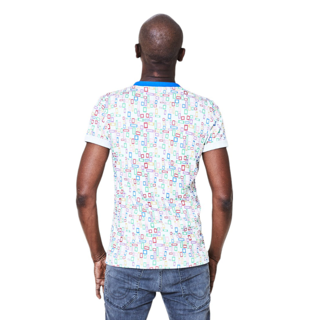 Unisex Shirt Vierecke schmal