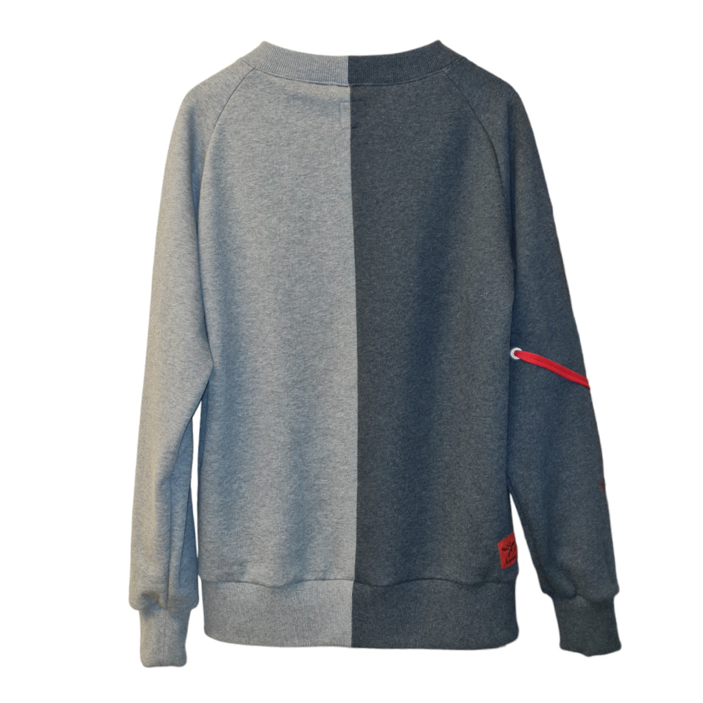 Pullover GrauGrauRot
