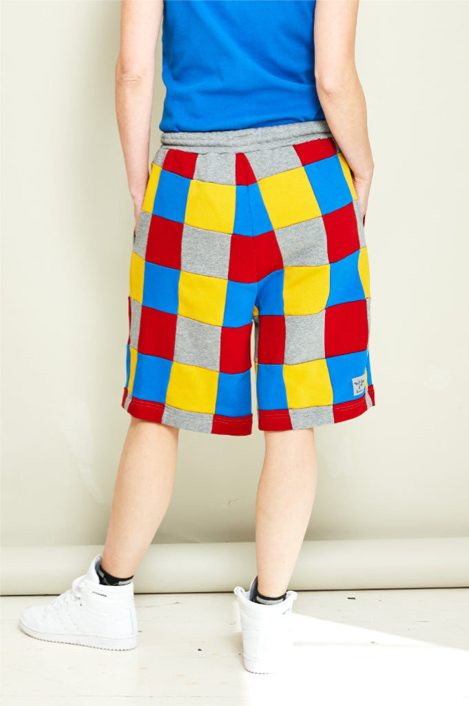 Hose bunte kleine Quadrate