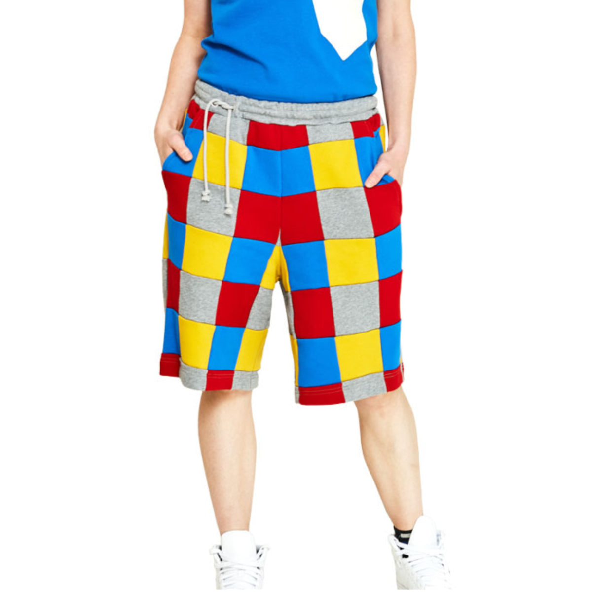 Hose bunte kleine Quadrate