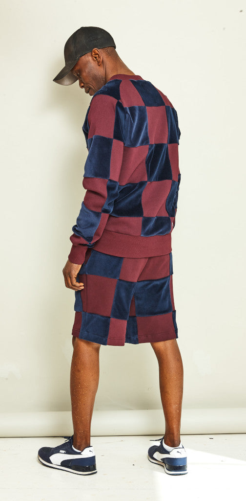 Unisex Pullover große Quadrate