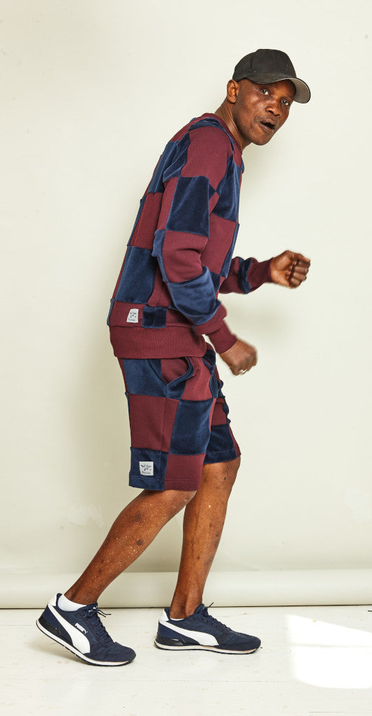 Unisex Pullover große Quadrate
