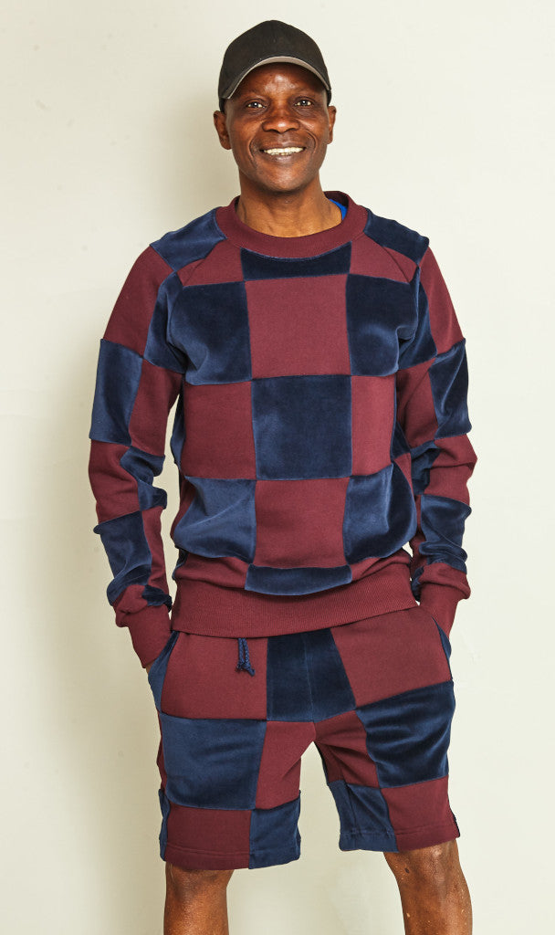 Unisex Pullover große Quadrate