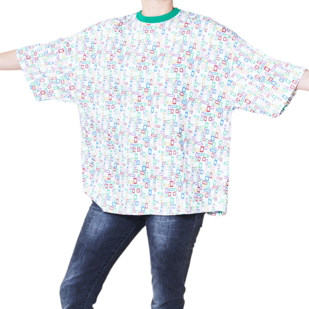 Unisex Oversize Shirt Vierecke